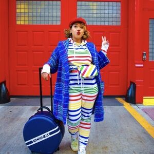 Hbc Stripes + Color Me Courtney Jacket Brand New Qty 1